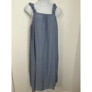 NWT Studio B by Bobeau Size XL Blue Sleeveless Shift Tank Dress Beach Cr…